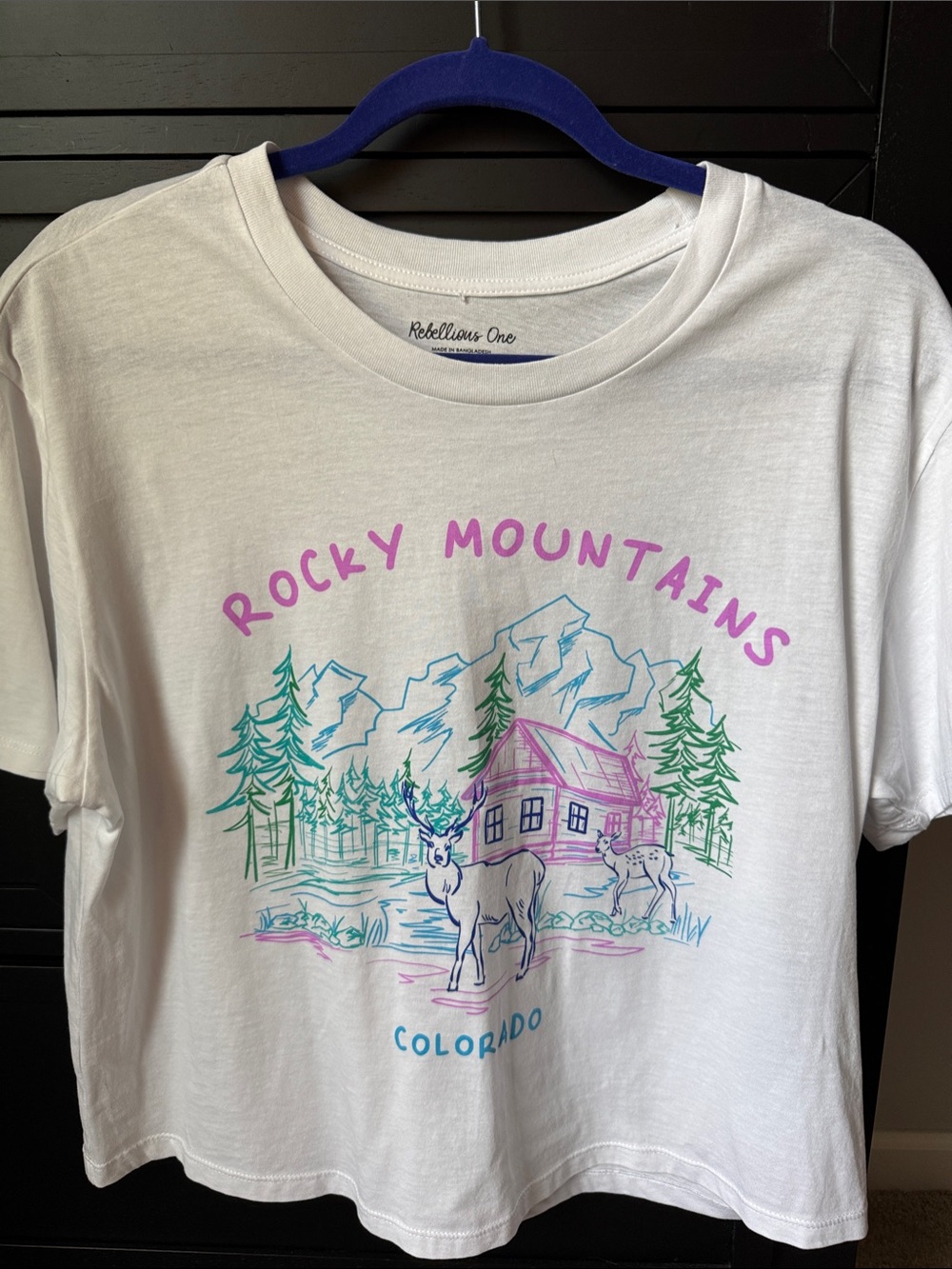 Rebellious One White Graphic Tee